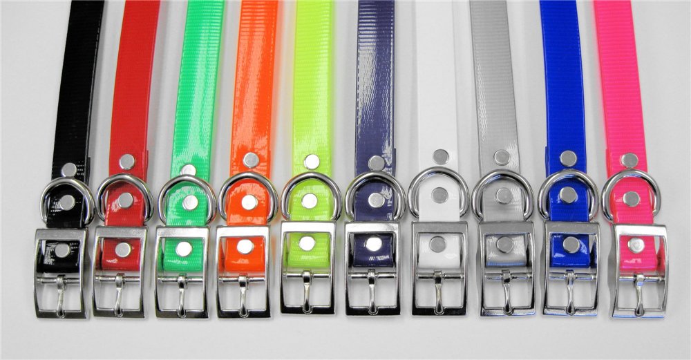 3/4" REPLACEMENT STRAPS FOR GARMIN T5 MINI, TT15 MINI & PRO COLLARS - SOLID COLORS