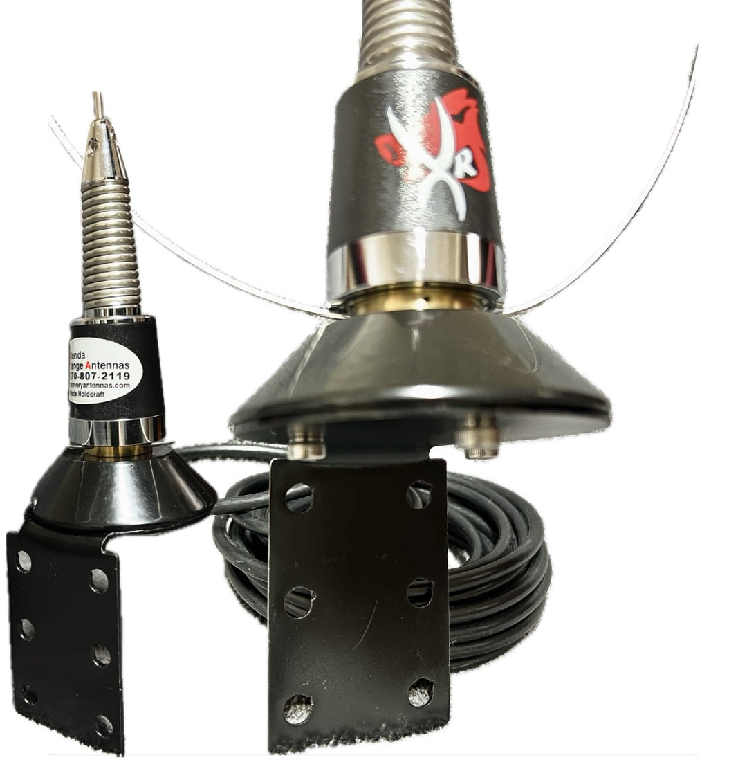 Hound Recovery Antenna's VHF Radio Xtenda Range Universal Mount with Spring Antenna