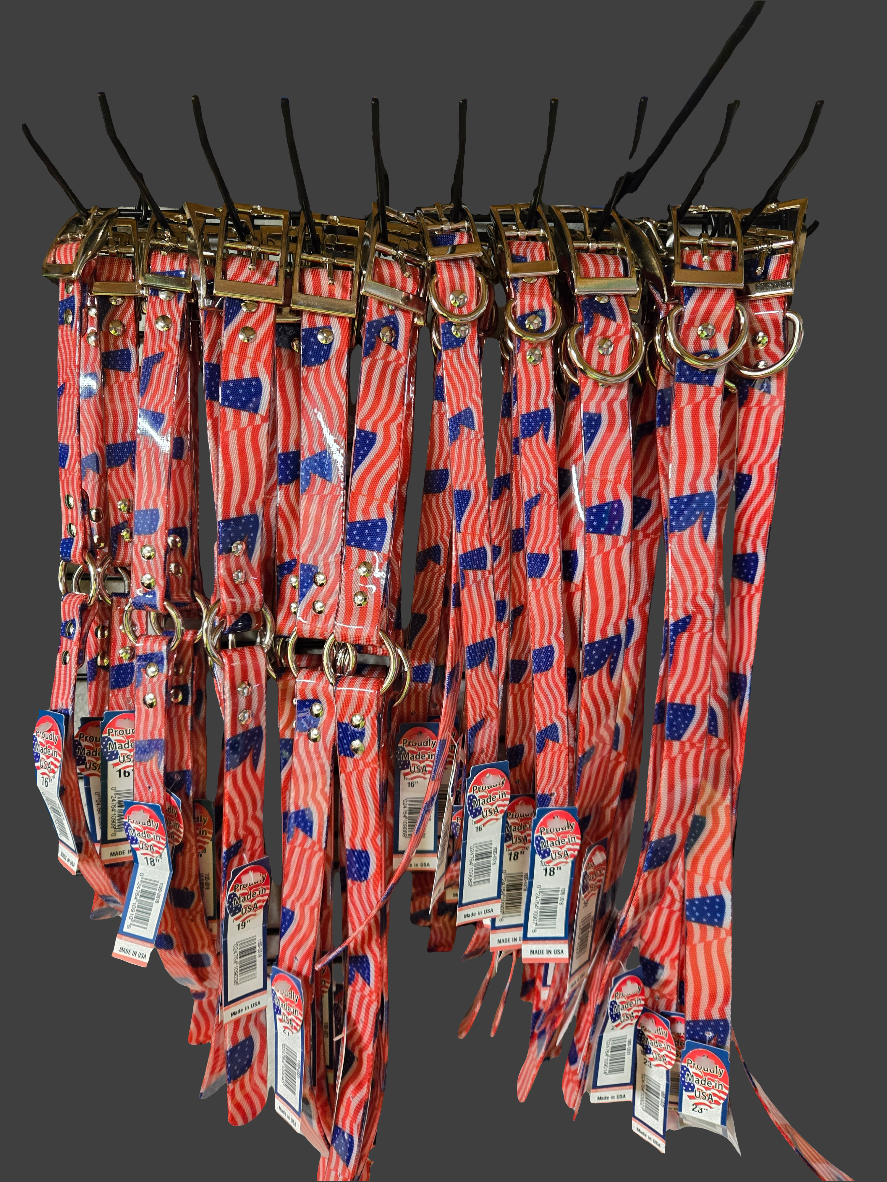 American Flag Dayglo Collars
